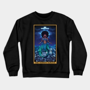 The Goddess Yemaya Temperance Tarot Card Crewneck Sweatshirt